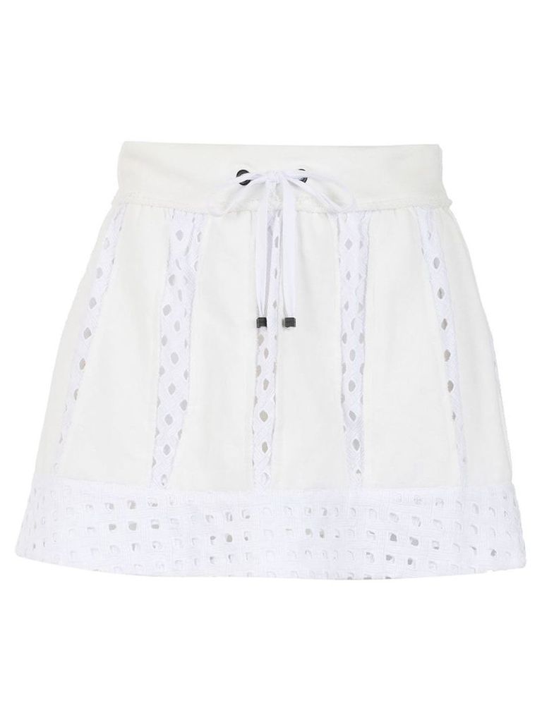 Andrea Bogosian skirt with cut details - White