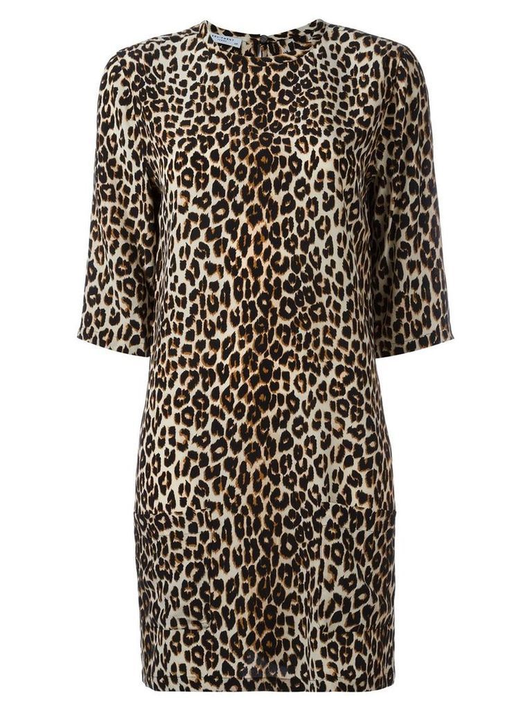 Equipment leopard print dress - Black