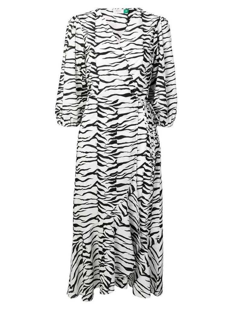 Rixo tiger print dress - White