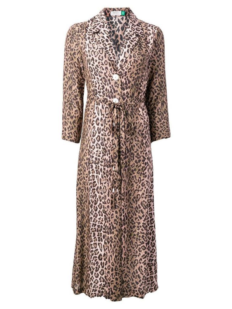 Rixo leopard print dress - Brown