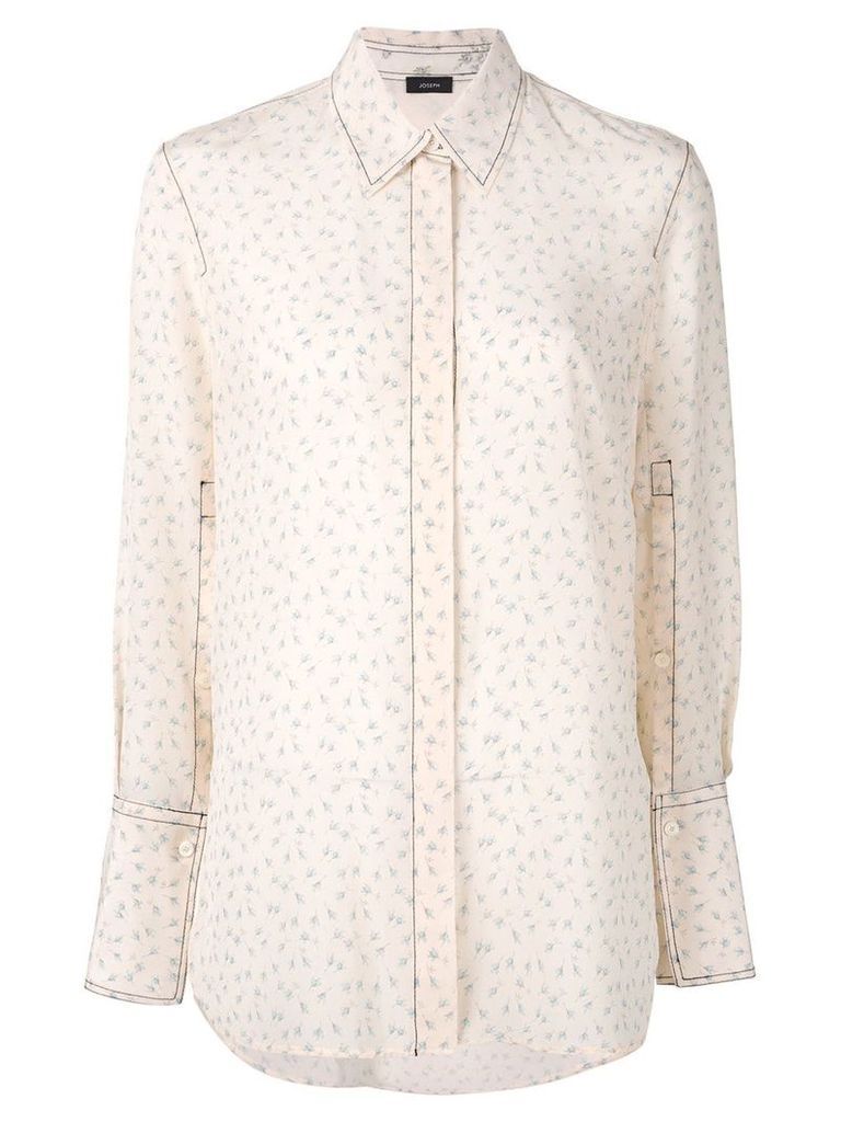 Joseph embroidered ditsy floral shirt - White