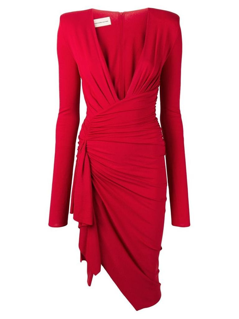 Alexandre Vauthier ruched mini dress - Red