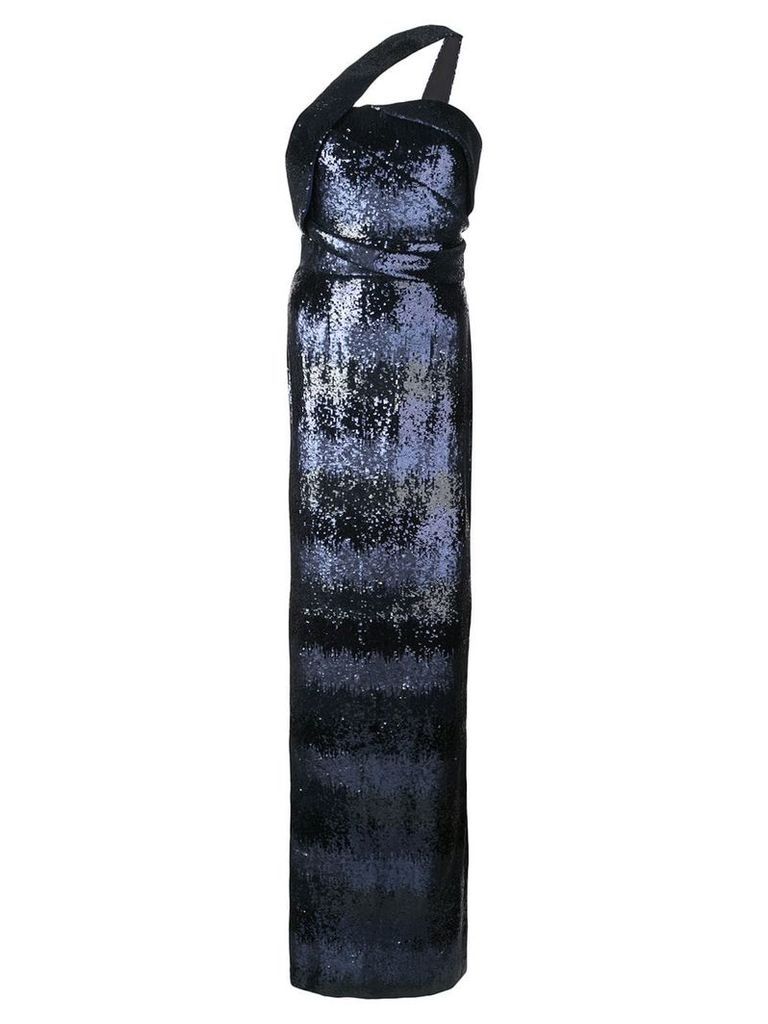 Rubin Singer asymmetric textured dress - Blue