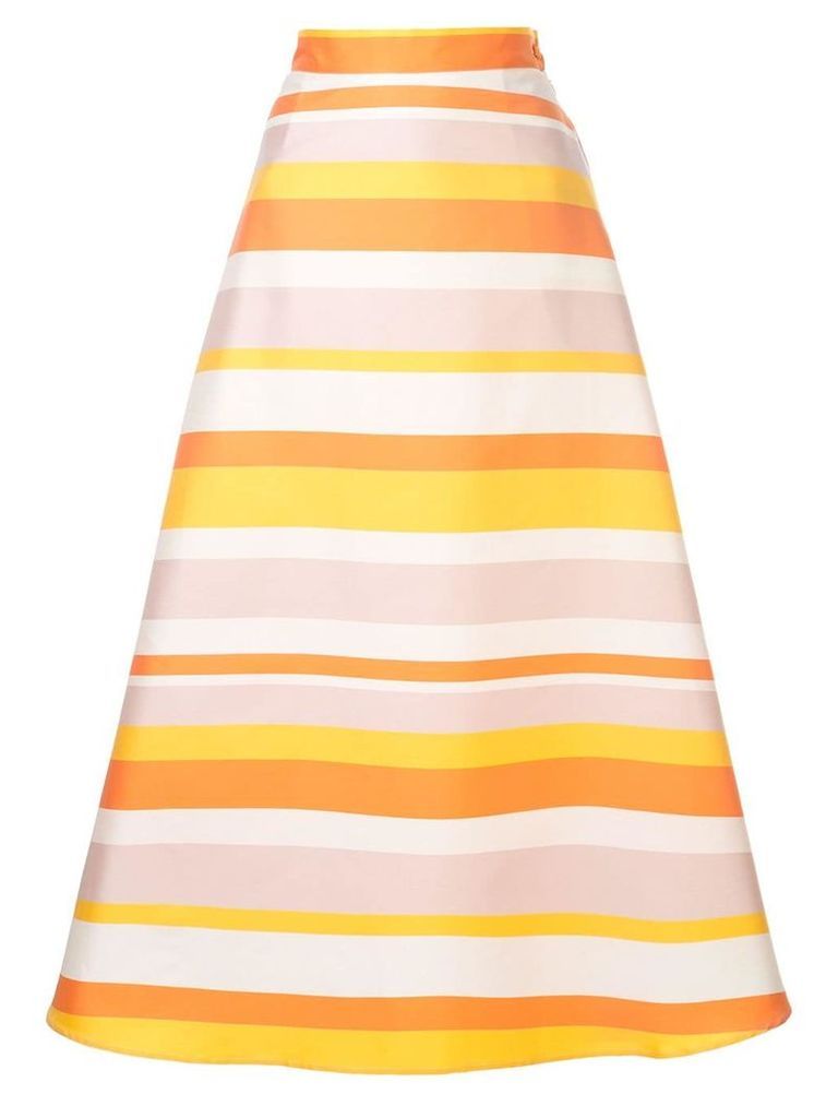 Taller Marmo striped a-line skirt - Multicolour