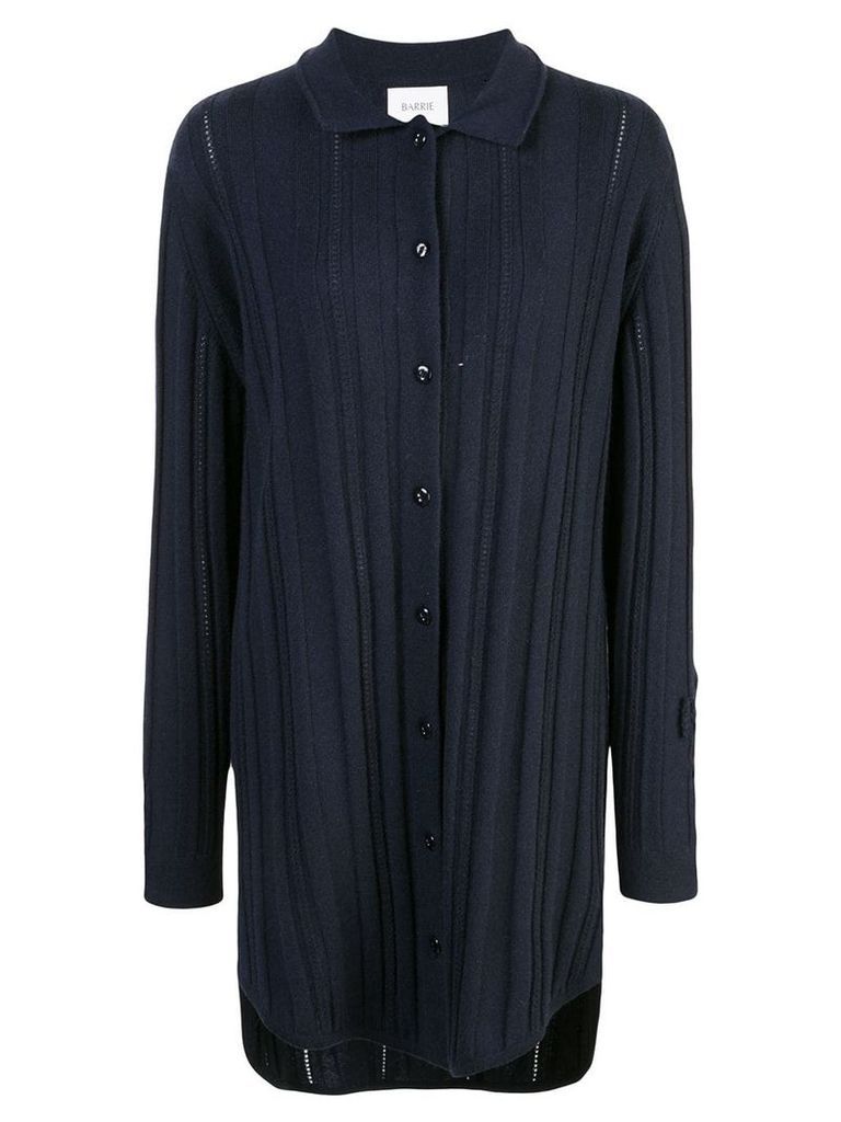 Barrie long cashmere cardigan - Blue