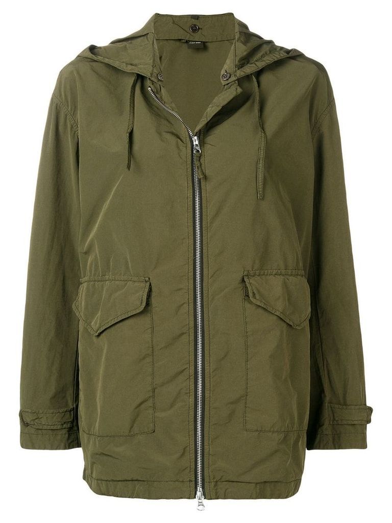 Aspesi hooded parka jacket - Green