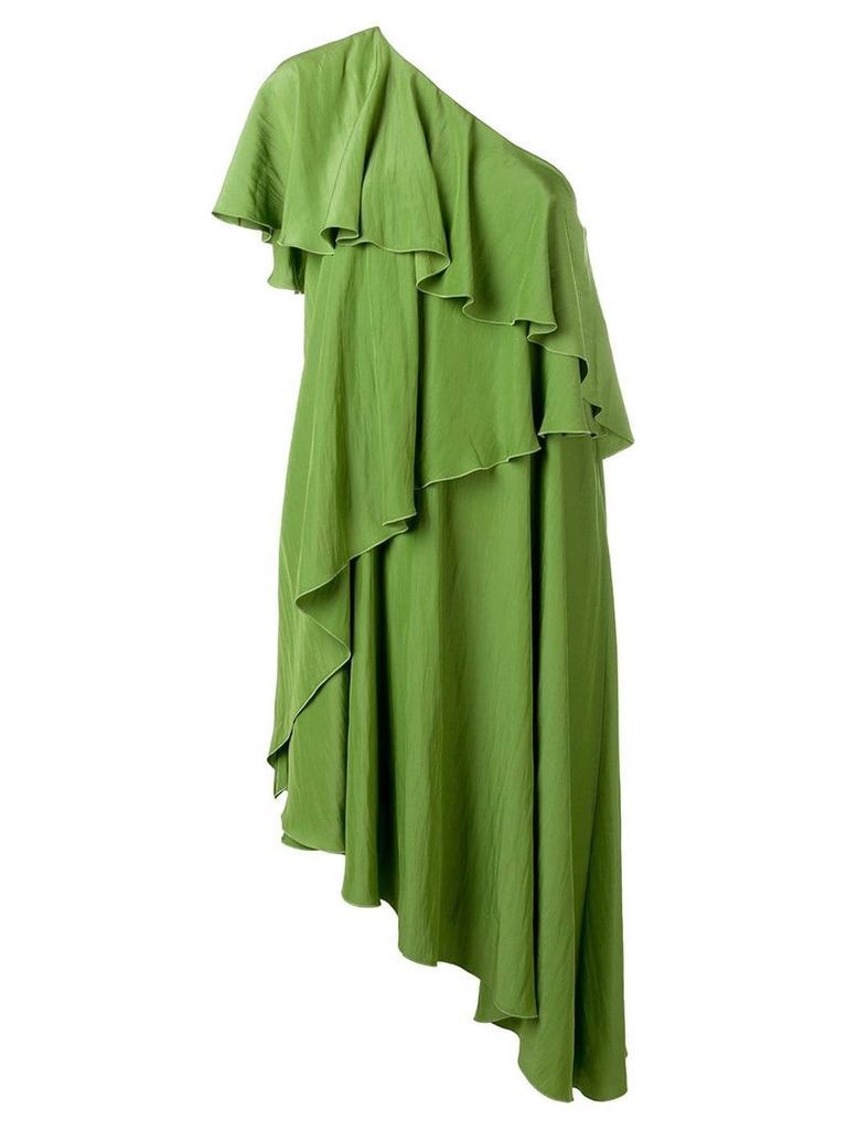 LANVIN ruffle tiered dress - Green