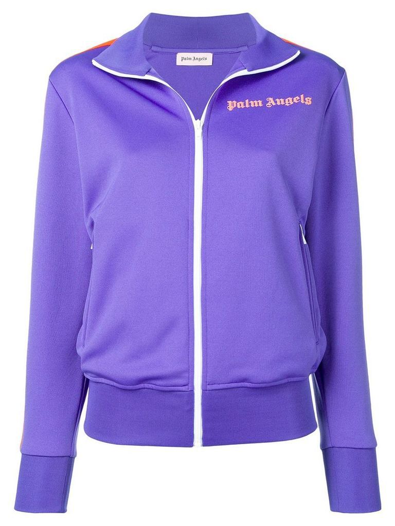 Palm Angels jersey track jacket - Purple