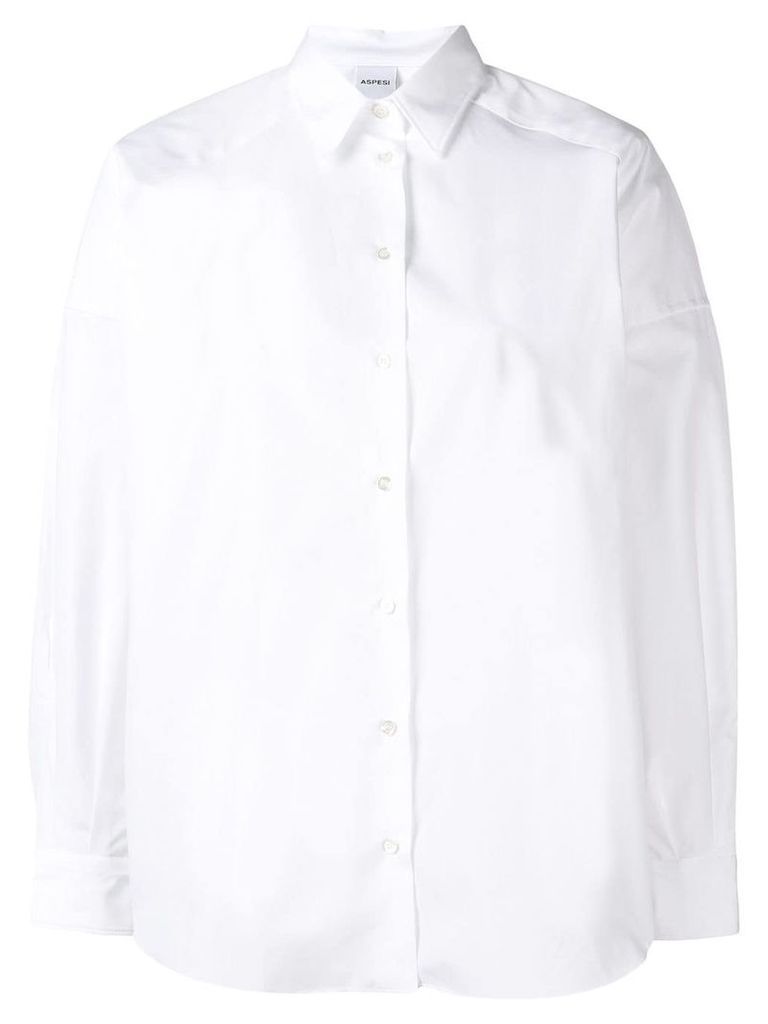 Aspesi oversized classic shirt - White