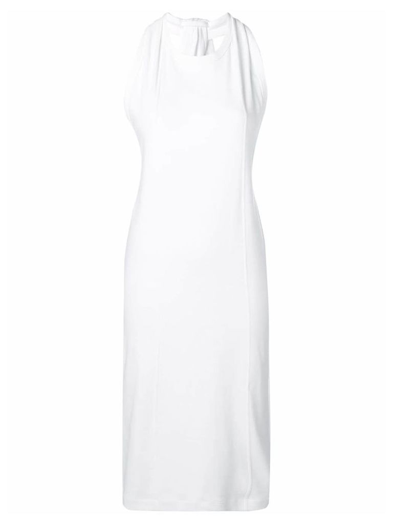 Helmut Lang fitted midi dress - White