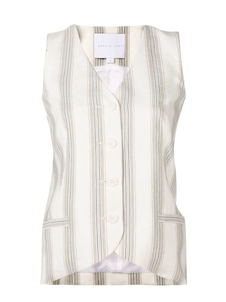 Noon By Noor Andy tailored waistcoat - NEUTRALS