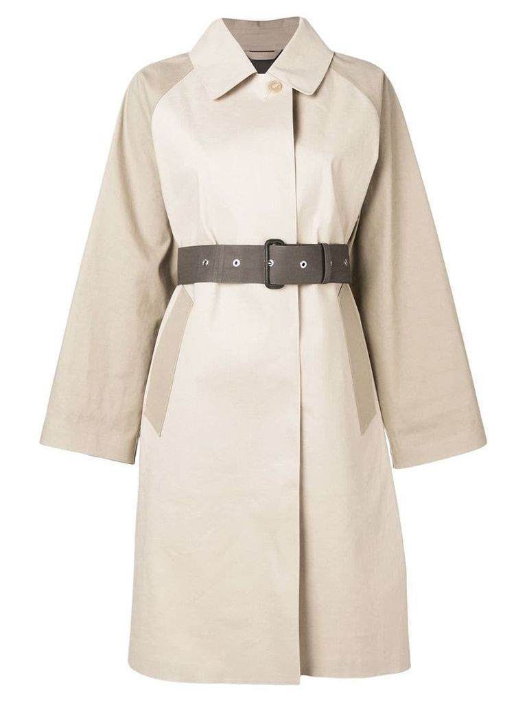 Mackintosh Putty & Fawn Bonded Cotton Oversized Trench Coat LR-092/CB