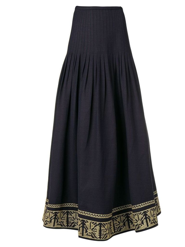Zeus+Dione Acropolis embroidered skirt - Blue