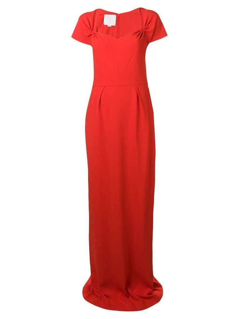 Stella McCartney sweetheart neckline gown - Red