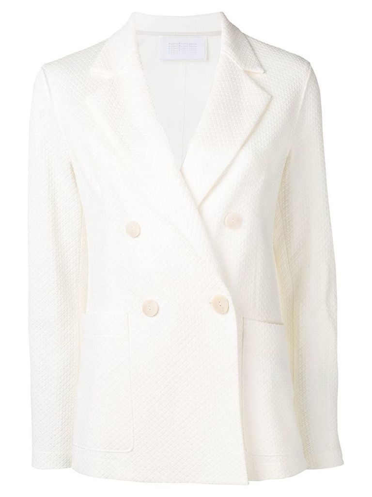 Harris Wharf London double breasted jacket - White