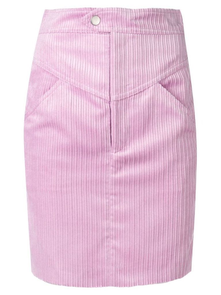 Isabel Marant cord mini skirt - PURPLE