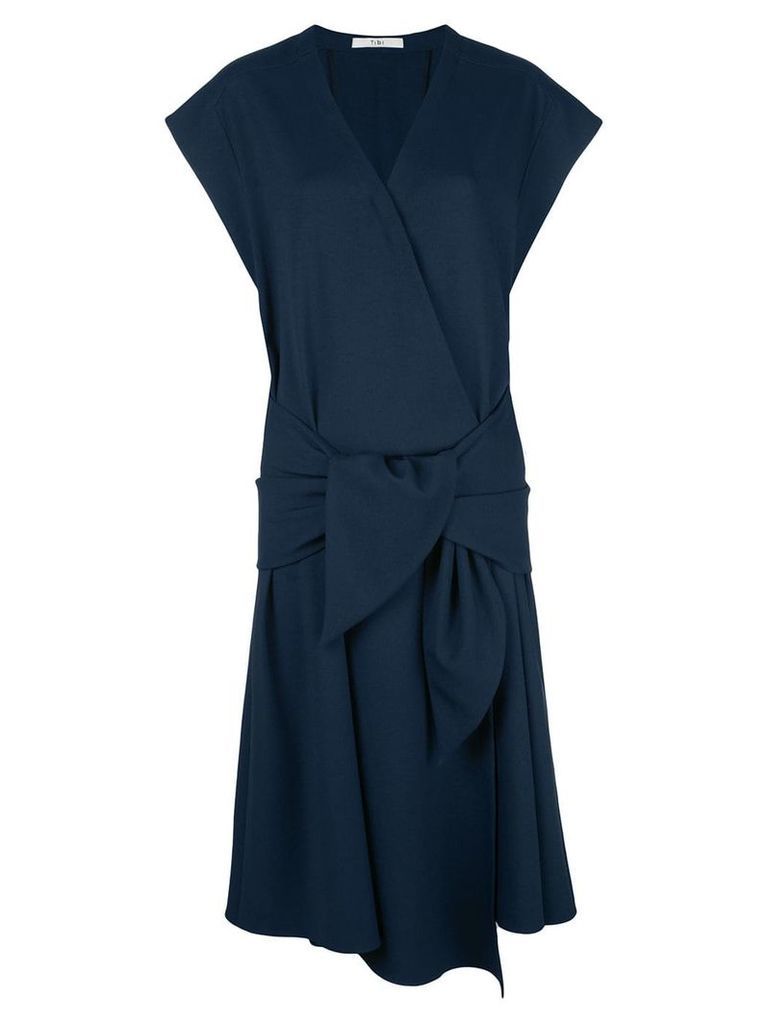 Tibi loose-fit wrap dress - Blue