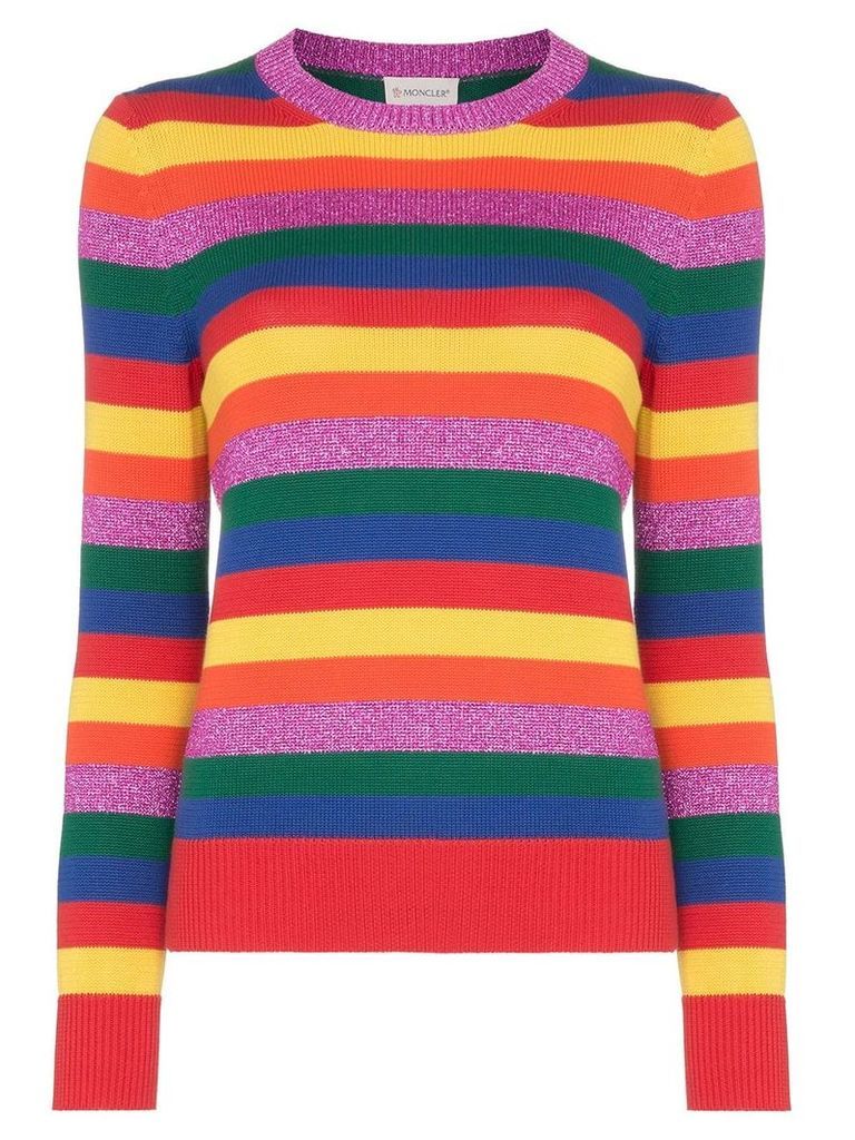 Moncler Rainbow stripe jumper - 490 MULTICOLOURED
