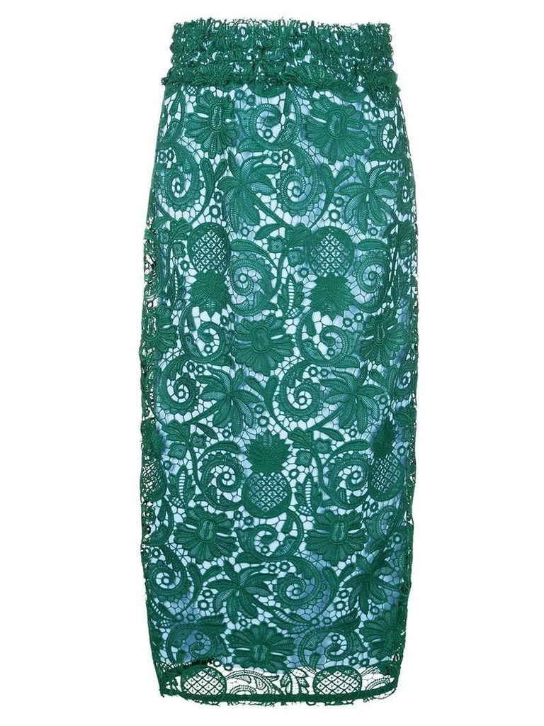 Nº21 patterned pencil skirt - Green