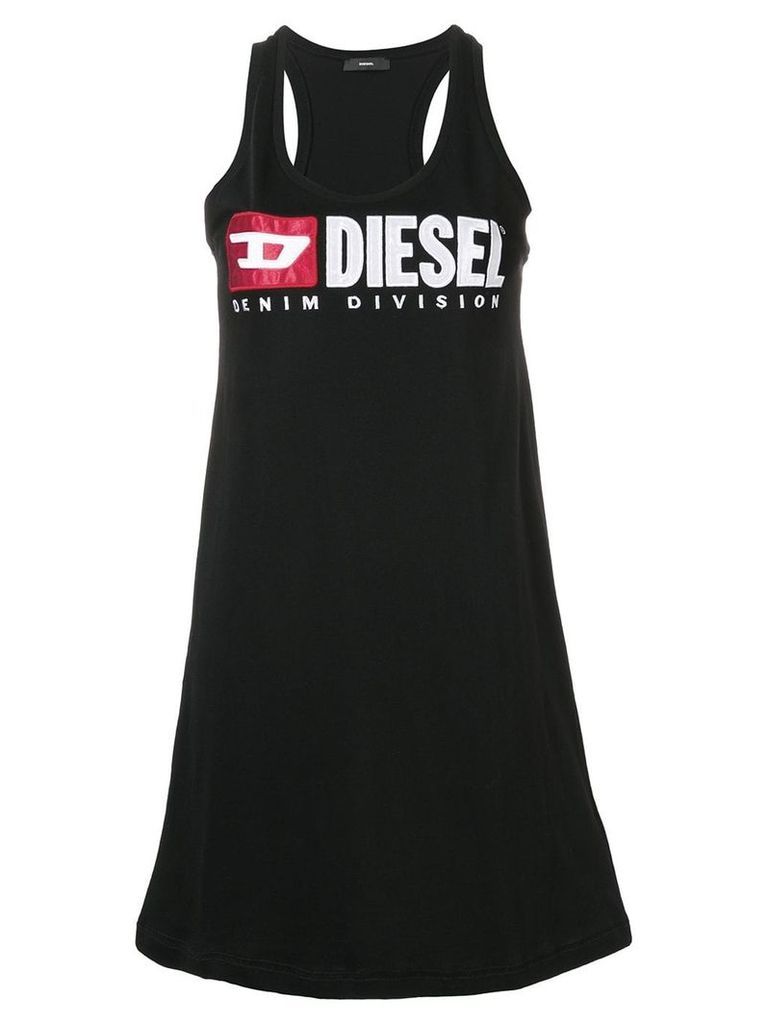 Diesel logo embroidered tank top - Black