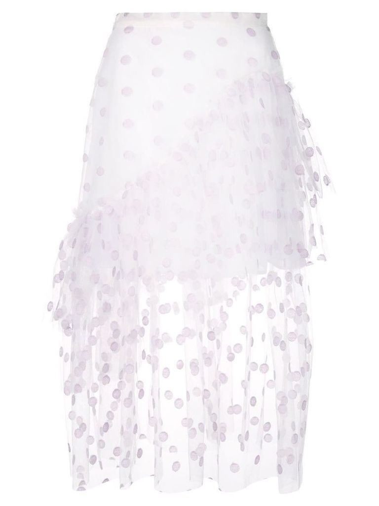 Jill Stuart frill layered skirt - White
