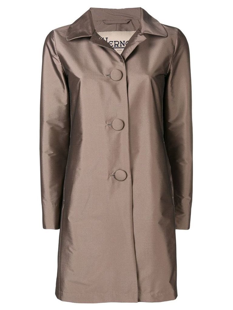 Herno single-breasted coat - Neutrals