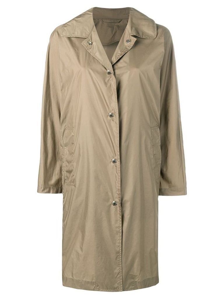 Mackintosh Beige Nylon Single Breasted Coat LM-079ST/P - Brown