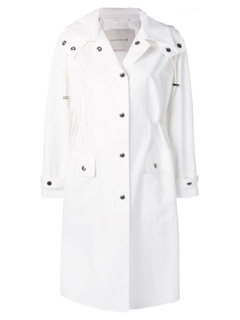 Mackintosh White Hooded Coat LM-098ST