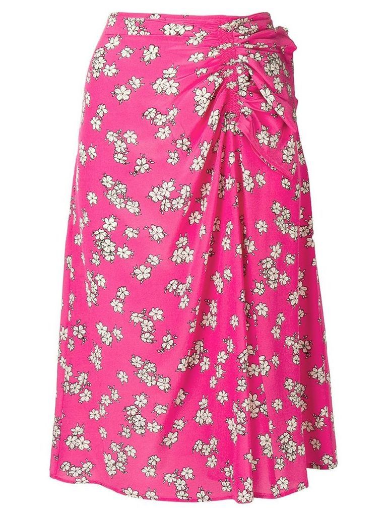 P.A.R.O.S.H. floral print skirt - PINK