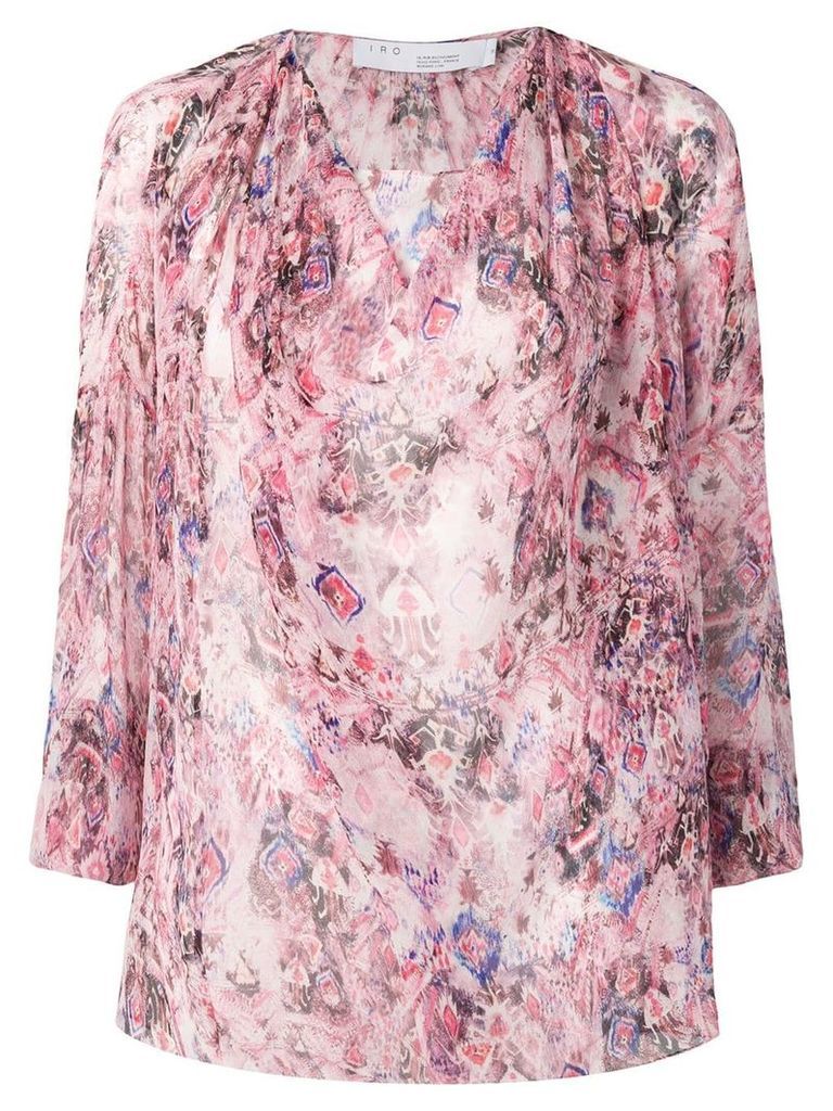 IRO ipomea floral blouse - PINK