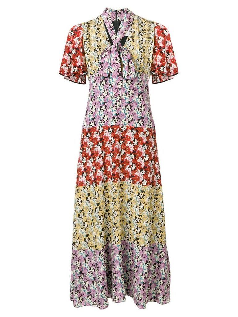 Valentino floral print dress - PURPLE
