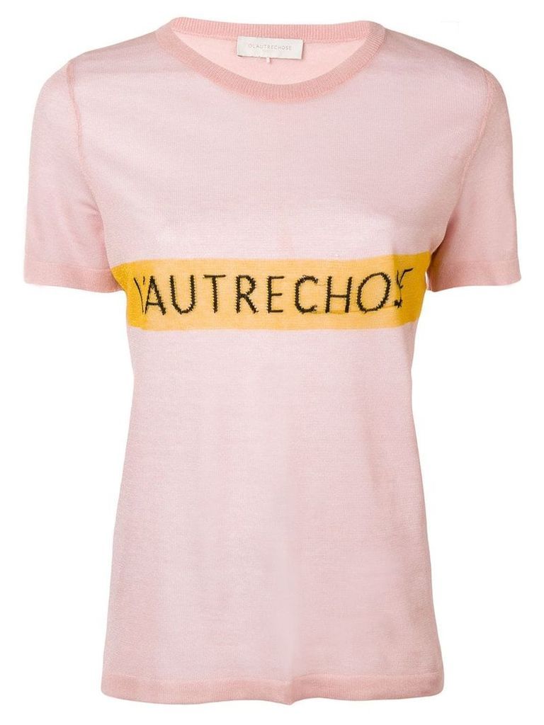 L'Autre Chose logo T-shirt - Pink