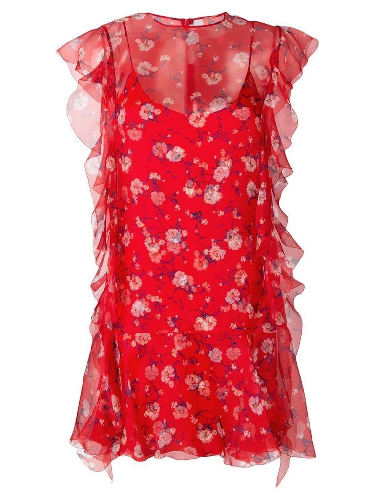 Ermanno Scervino floral print mini dress - Red
