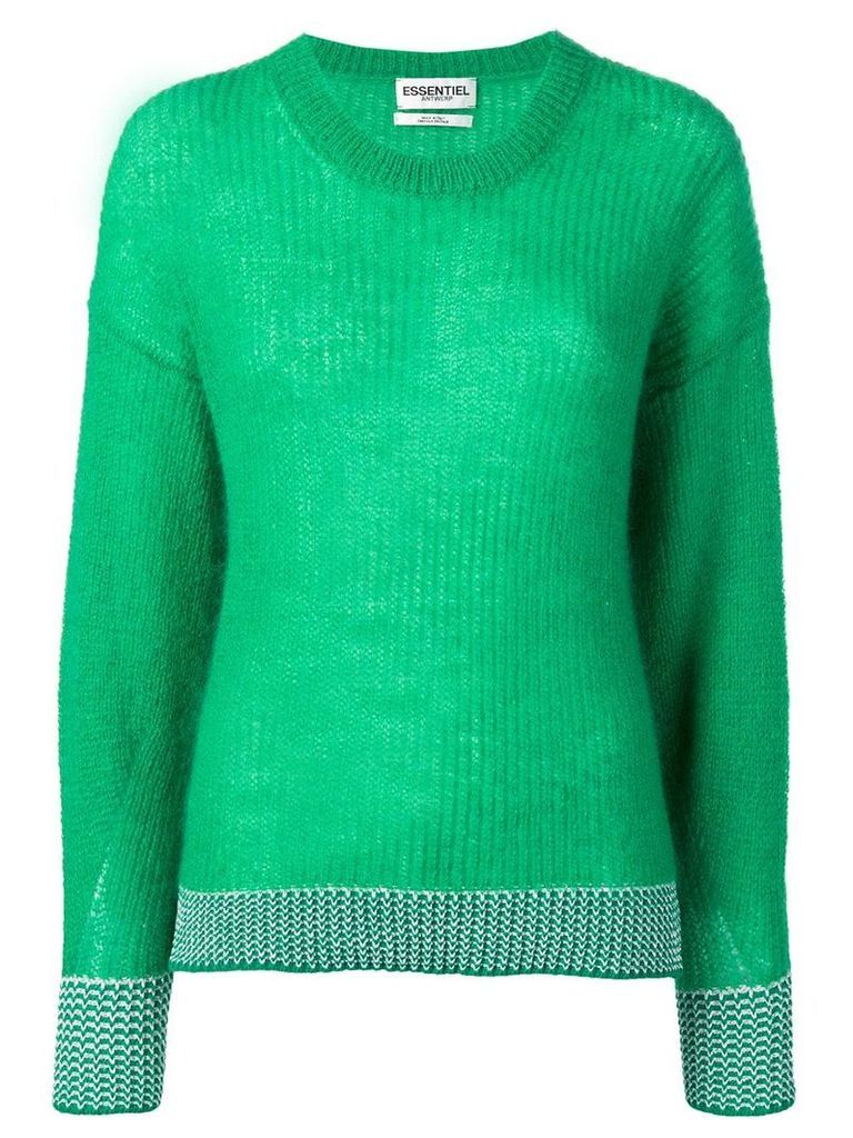 Essentiel Antwerp simple jumper - Green