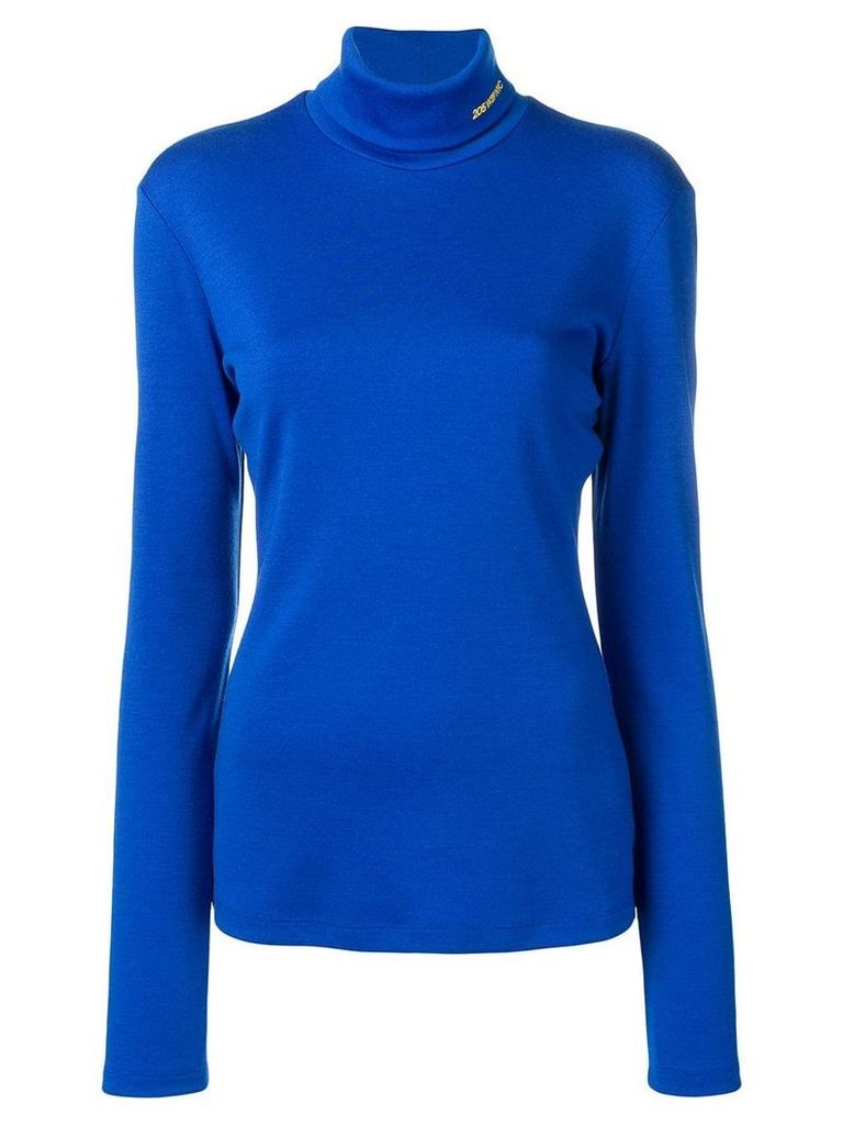 Calvin Klein roll neck knitted top - Blue