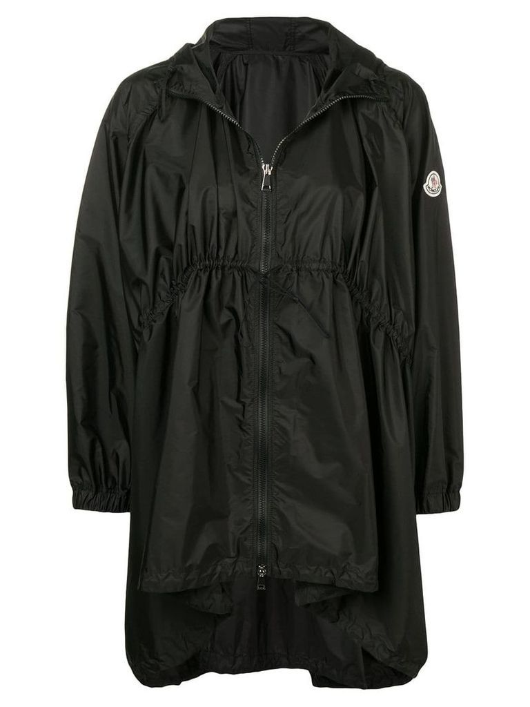 Moncler oversized hooded coat - Black