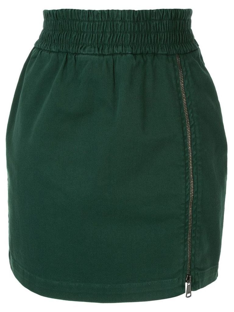 Nº21 zip detail skirt - Green