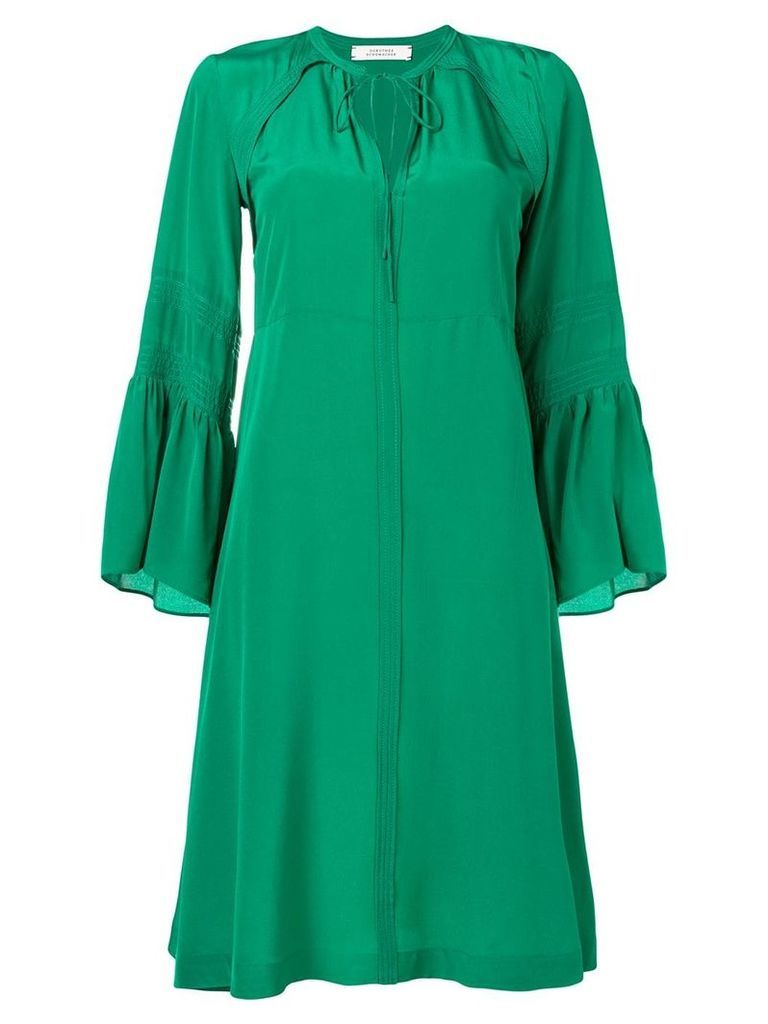 Dorothee Schumacher long-sleeve flared dress - Green