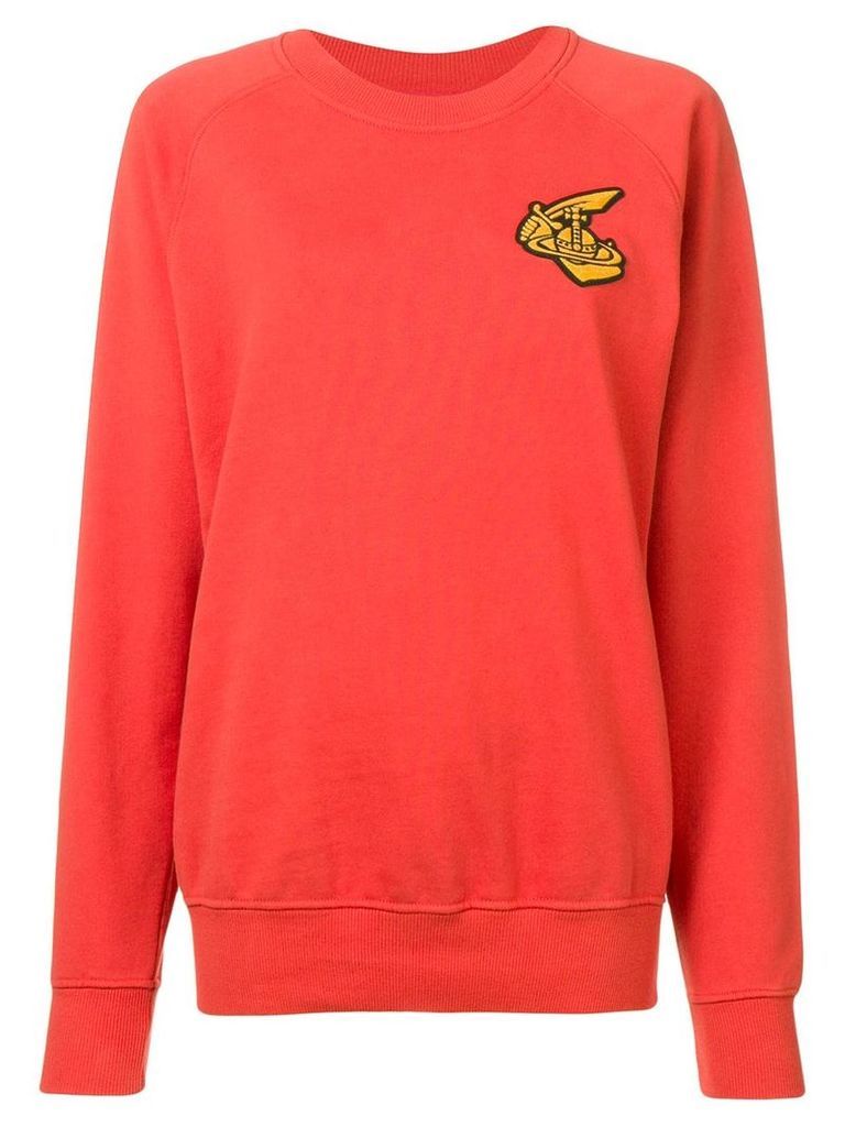 Vivienne Westwood Anglomania logo patch jumper - Red