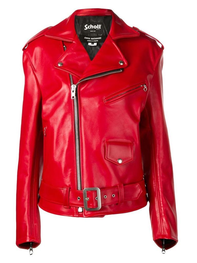 Junya Watanabe oversized biker jacket - Red