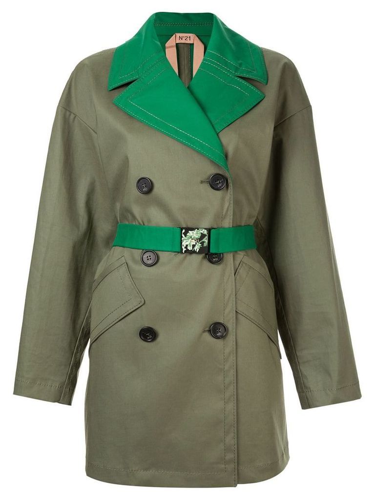 Nº21 double breasted trench - Green