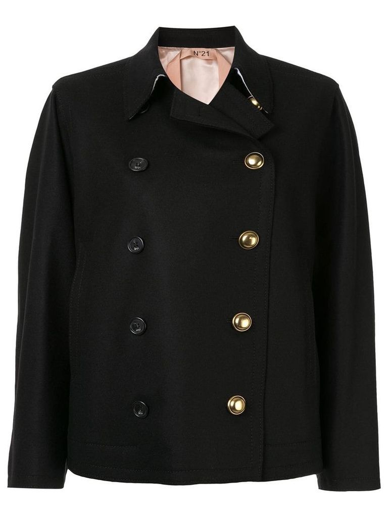Nº21 double breasted coat - Black