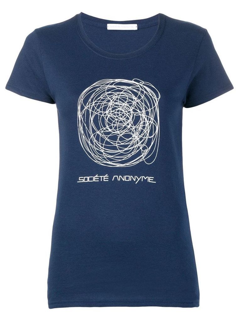Société Anonyme scribble T-shirt - Blue