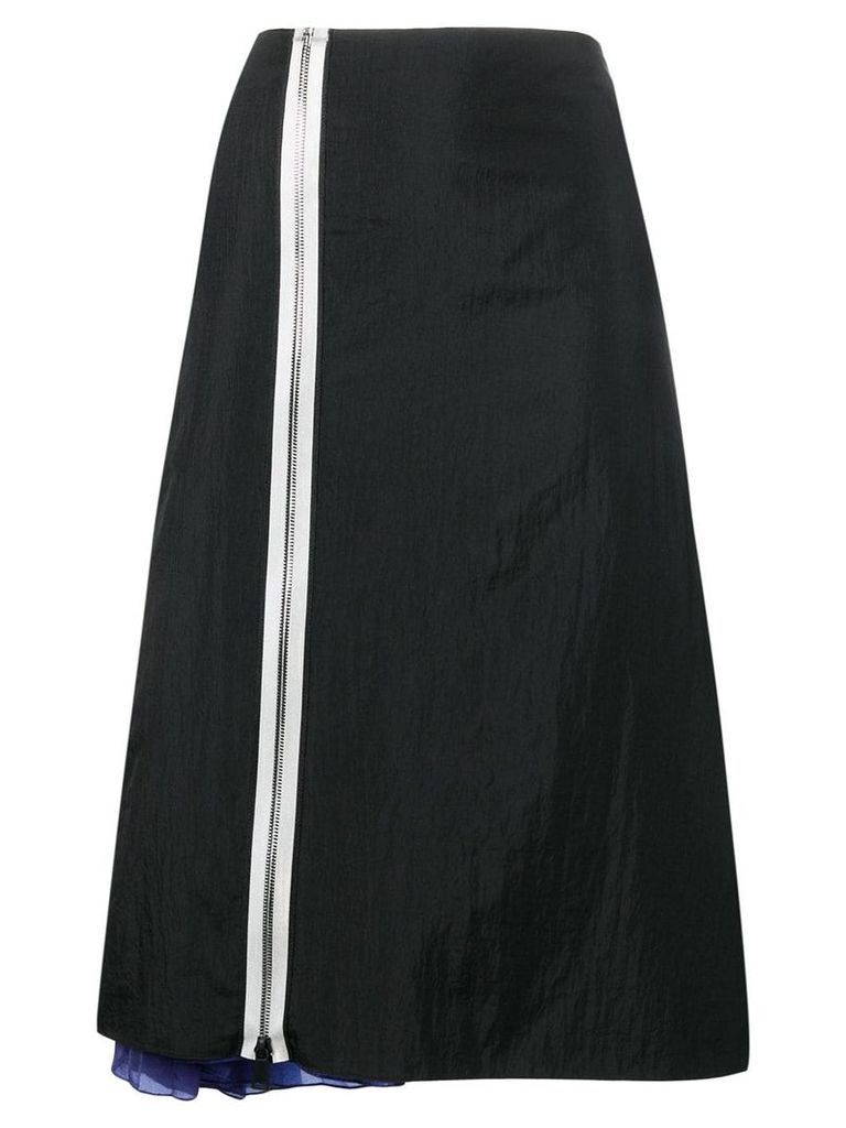 Maison Margiela zipped midi skirt - Black