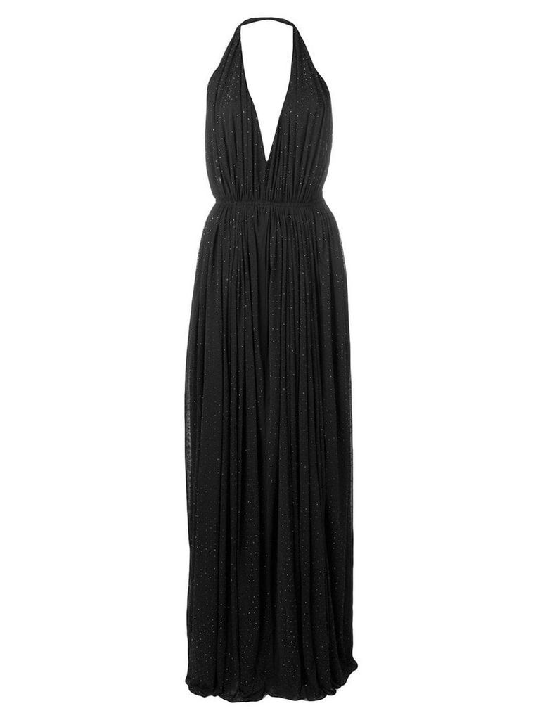 Saint Laurent pleated evening dress - Black
