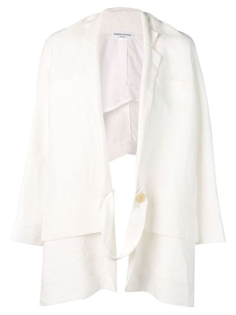 Sonia Rykiel asymmetric blazer - White