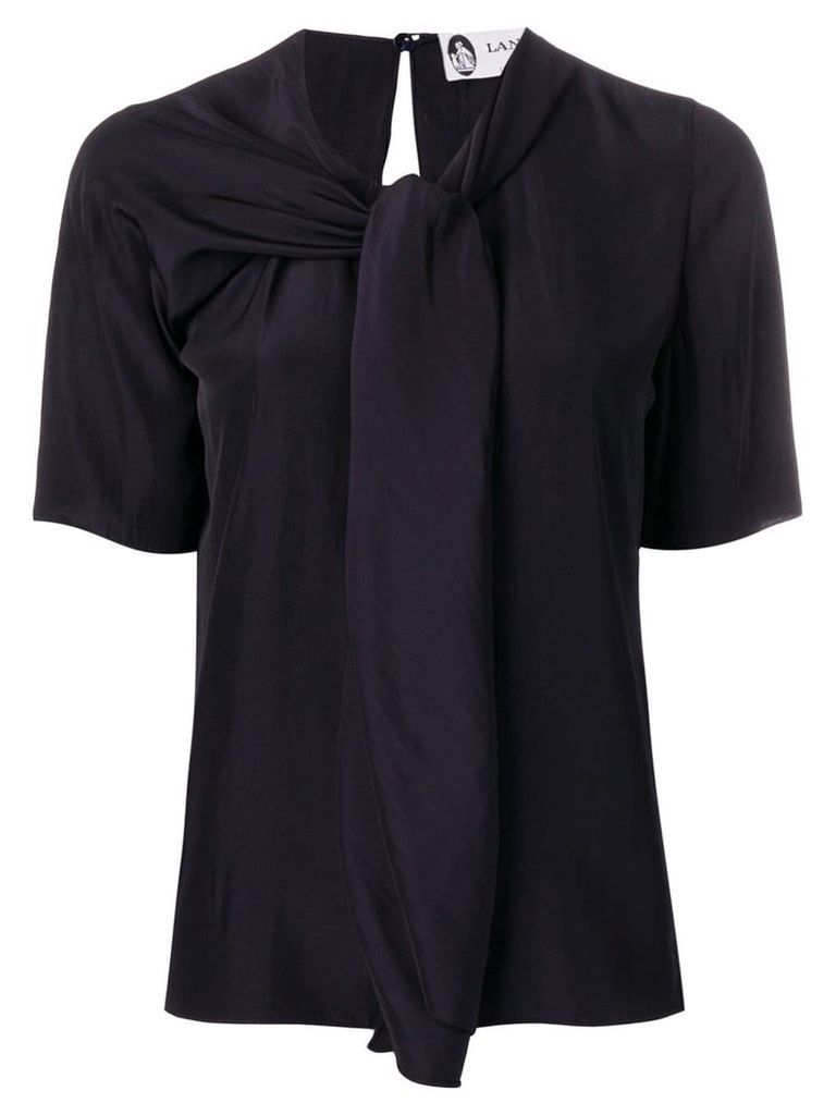 LANVIN scarf-neck blouse - Black