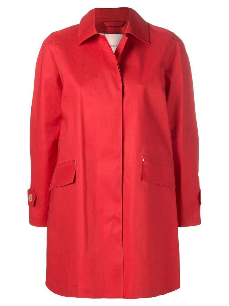 Mackintosh Berry Red Bonded Cotton Coat LR-094