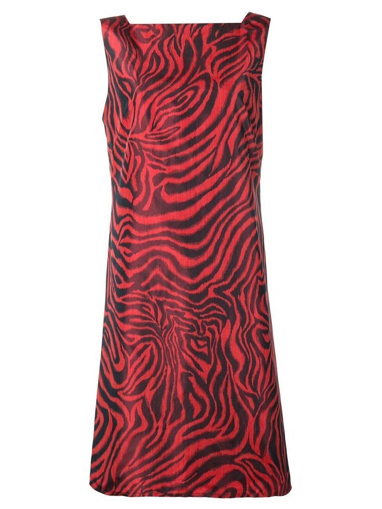 Calvin Klein 205W39nyc zebra print dress - Red