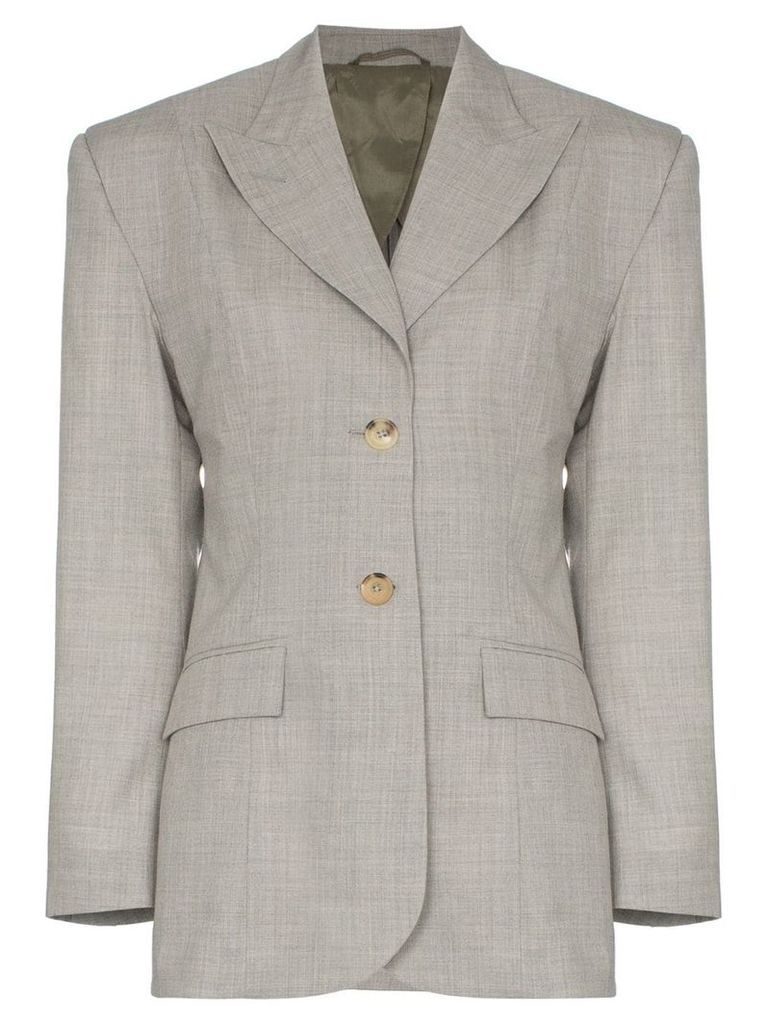 Wright Le Chapelain single-breasted tailored blazer - Grey